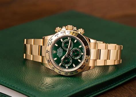 rolex green face watch